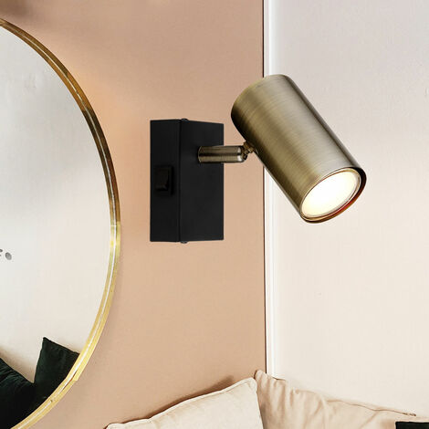 Faretto Orientabile da Parete con attacco GU10 - Colore Bronzo
