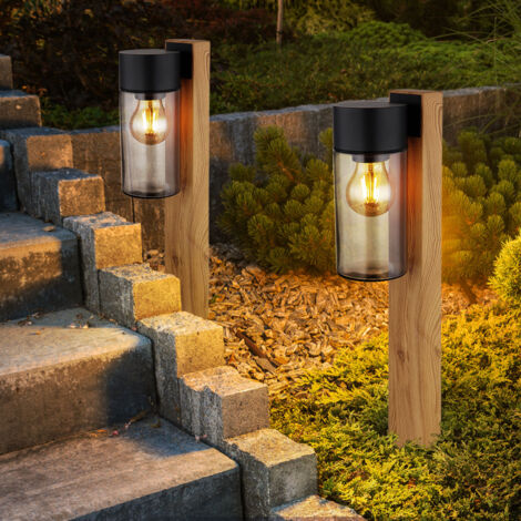 Lampada Da Giardino Antibes Hofstein – Stile Antico In Alluminio Marrone/Oro, Altezza 210 Cm, IP44