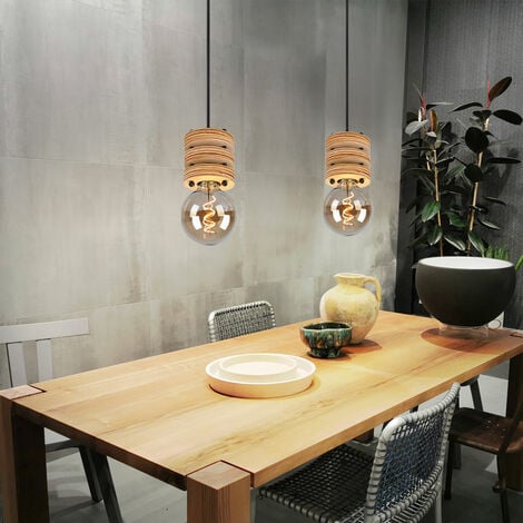 Lampada a sospensione lampada in legno lampada da tavolo da pranzo