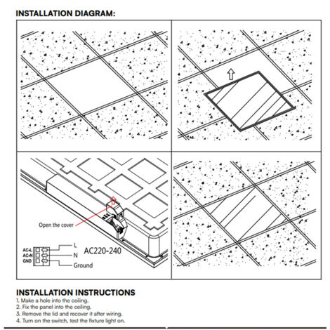 Pannello Da Incasso Piatto Faretto Da Incasso LED Quadrato Faretto Da - Foto 12