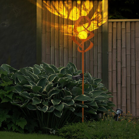 Confezione da 12 luci solari da giardino bianche, 8 LED 6000K ad