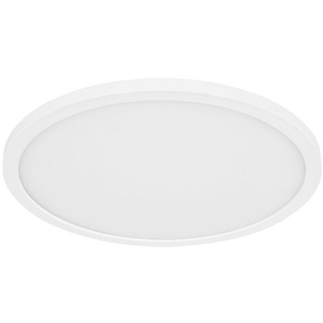 Lampada da soffitto soggiorno faretto tavolo da pranzo funzione memory IP44 LED 24W bianco opale, rotondo, 1x LED 24W 2300lm 3000K bianco caldo, DxH 42x2,5 cm (1/5)