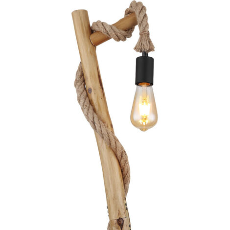 Lampada Da Terra KIAMPON Con Ripiani In Legno, Luce LED E27 3 Temperature Di Colore, Design Moderno Per Soggiorno E Camera