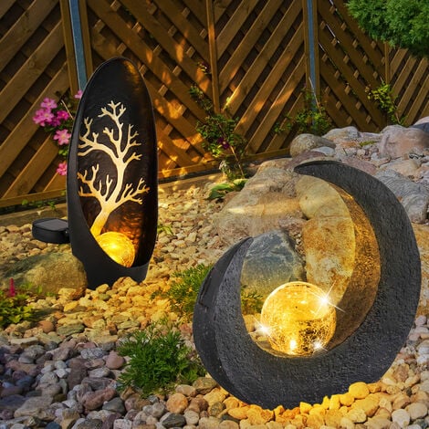 Luce solare luna decorazione da giardino scultura lampade solari per  esterni luce da giardino solare, sfera