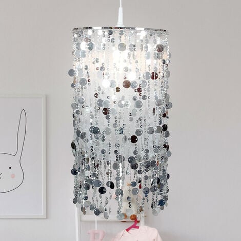 Lampadario Sospensione Grigio Argento Cameretta Bambini - La Luce