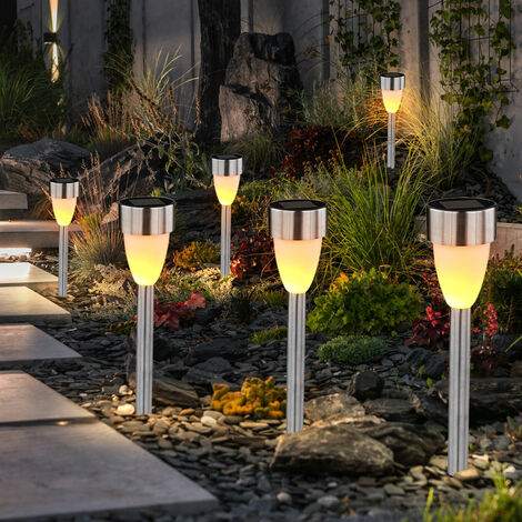 Faro solare LED da esterno Ovint in acciaio inox
