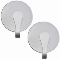 Set di 2 applique LED ALU faretti illuminazione soggiorno lavoro lampade  corridoio grigio