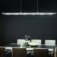 Lampada a sospensione in vetro da soffitto a soffitto da cucina a LED  cromata da 30 W