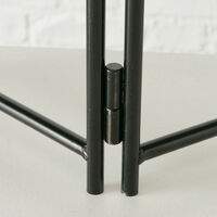 Supporto Per Piante HowHomely 3 Livelli In Metallo, Altezza 85 Cm, Nero, Portata 15 Kg, Per Interni/esterni