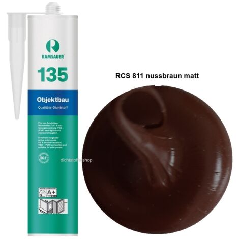 Ramsauer 135 Objektbau Silikon Dichtstoff 310ml Kartusche RCS 811 nussbraun MATT