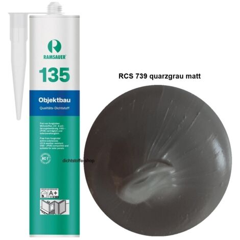 Ramsauer 135 Objektbau Silikon Dichtstoff 310ml Kartusche RCS 739 quarzgrau MATT