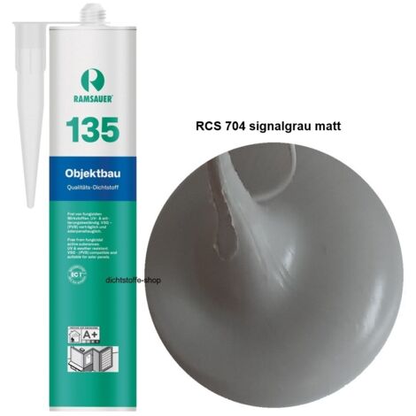 Ramsauer 135 Objektbau Silikon Dichtstoff 310ml Kartusche RCS 704 signalgrau MATT