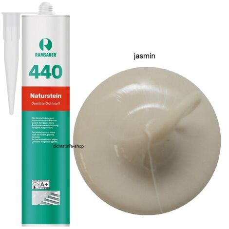 Ramsauer 440 Naturstein Silikon Fugen Dichtstoff 310ml Kartusche jasmin