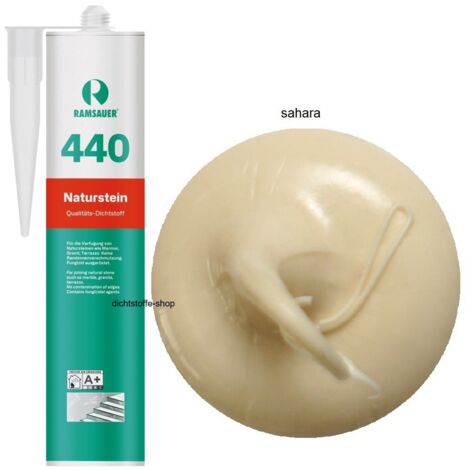 Ramsauer 440 Naturstein Silikon Fugen Dichtstoff 310ml Kartusche sahara