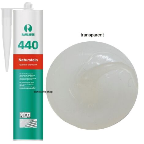 Ramsauer 440 Naturstein Silikon Fugen Dichtstoff 310ml Kartusche transparent