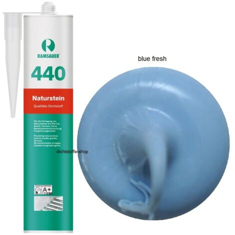 Ramsauer 440 Naturstein Silikon Fugen Dichtstoff 310ml Kartusche blue fresh