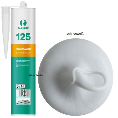 Ramsauer 125 Handwerk Neutral Silikon Dichtstoff 310ml Kartusche schneeweiß