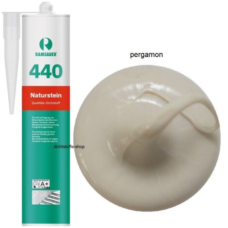 Ramsauer 440 Naturstein Silikon Fugen Dichtstoff 310ml Kartusche pergamon
