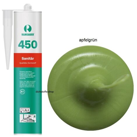 Ramsauer 450 Sanitär Silikon Fugen Dichtstoff 310ml Kartusche apfelgrün