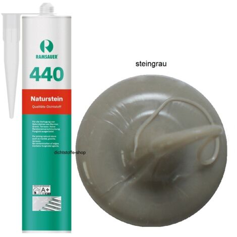 Ramsauer 440 Naturstein Silikon Fugen Dichtstoff 310ml Kartusche steingrau