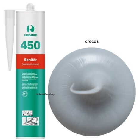 Ramsauer 450 Sanitär Silikon Fugen Dichtstoff 310ml Kartusche crocus