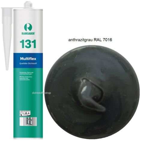 Ramsauer 131 Multiflex Silikon Fugen Dichtstoff 310ml Kartusche anthrazitgrau RAL 7016
