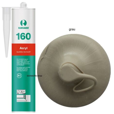 Ramsauer 160 Acryl Fugen Dichtstoff Dichtmasse 310ml Kartusche grau