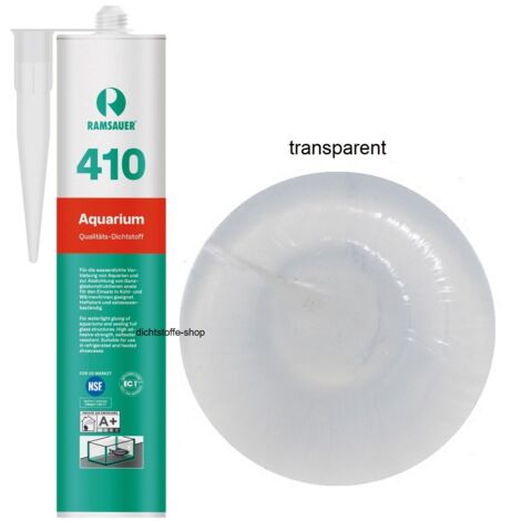 Ramsauer 410 Aquarium 1K Silikon Dichtstoff 310ml Kartusche transparent