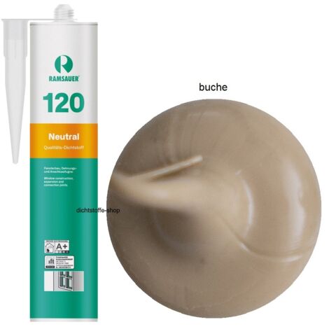 Ramsauer 120 Neutral Fenster Silikon Fugen Dichtstoff 310ml Kartusche buche
