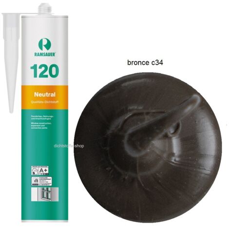 Ramsauer 120 Neutral Fenster Silikon Fugen Dichtstoff 310ml Kartusche bronce C34