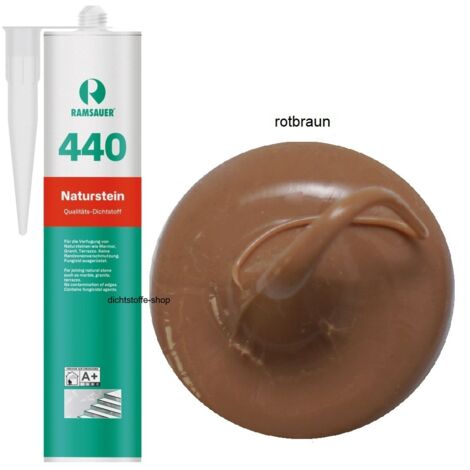 Ramsauer 440 Naturstein Silikon Fugen Dichtstoff 310ml Kartusche rotbraun