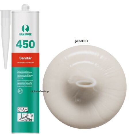 Ramsauer 450 Sanitär Silikon Fugen Dichtstoff 310ml Kartusche jasmin