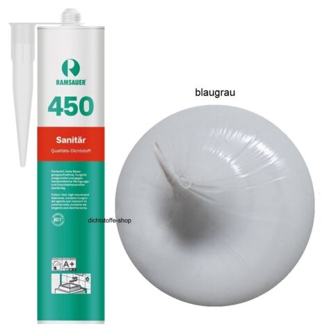 Ramsauer 450 Sanitär Silikon Fugen Dichtstoff 310ml Kartusche blaugrau