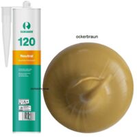 Ramsauer 120 Neutral Fenster Silikon Fugen Dichtstoff 310ml Kartusche ockerbraun