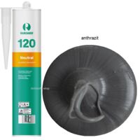 Ramsauer 120 Neutral Fenster Silikon Fugen Dichtstoff 310ml Kartusche anthrazit
