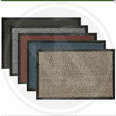 TAPPETO ASCIUGAPASSO CM 50x80 FONDO ANTISCIVOLO COLORI ASSORTITI COMAR7