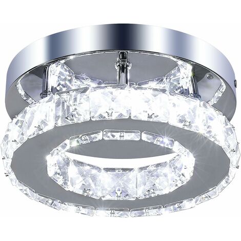 Plafonnier LED Cristal 36W Avec Télécommande - Diamètre 30cm - Moderne à Intensité Variable