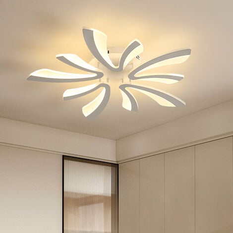Plafonnier LED dimmable en aluminium acrylique 3/6 lumières