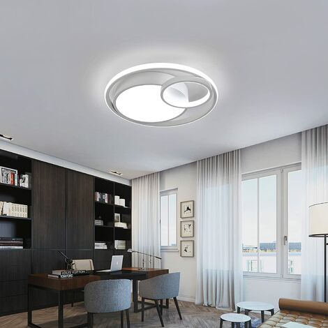 Plafonnier LED, Lampe de plafond 50W 5600lm, Plafonnier LED Moderne pour  Chambre Salon Couloir Bureau Salle de Bains Cuisine Lumière Blanc Froid  6000K