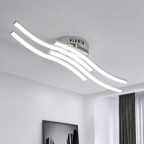 Plafonnier LED avec Détecteur de Mouvement, 30W 6600K Lampe de Plafond  Moderne Lumière Blanche Froide, Ø25CM Plafonnier Rond Blanc pour Cuisine,  Coulo