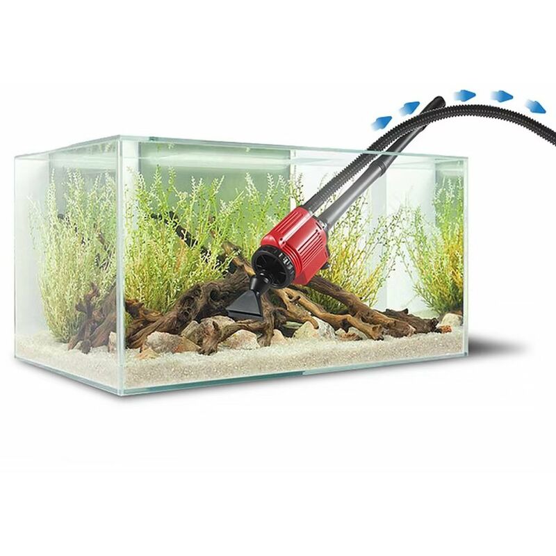 Aquarium-Wasserwechsler, elektrische Aquariumpumpe, Fischkotreiniger,  Sandwäscher und Kotstaubsauger
