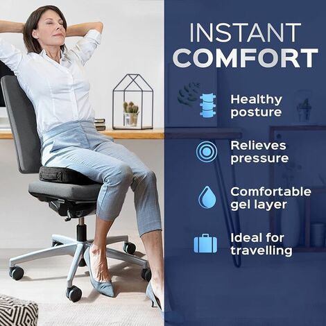 Anti-Dekubitus-Sitzkissen mit atmungsaktivem Gel, ergonomisches