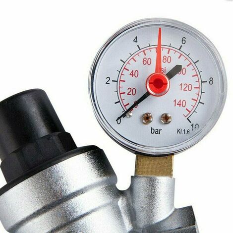Dn20 Messing Einstellbares Wasserdruck-Reduzierventil mit Manometer,  Messing-Wasserdruck-einstellbarer Reduzierer (dn20)