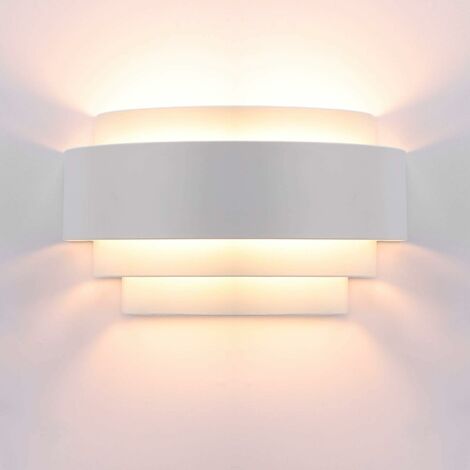 LED Wandleuchte Innenlampe Holz Wandlampe Warmes Licht Lampe für  Schlafzimmer Wohnzimmer Büro Korridor (35cm)