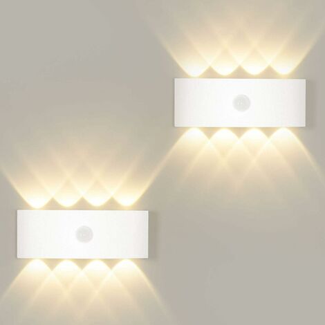 6W LED Wandlampe Strahler Wandleuchte Gartenlampe Beleuchtung Lampen Warmweiß