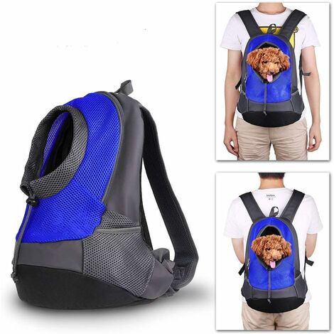 LITZEE Pet Small Dog Cat Welpenrucksackträger (max. 8 kg) Unterwegs  atmungsaktive Reisetasche mit weichem Netz für