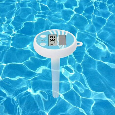 LITZEE Schwimmbad-Thermometer Solar-Pool-Thermometer, Solarbetriebenes  digitales kabelloses Teich-Thermometer Schwimmendes