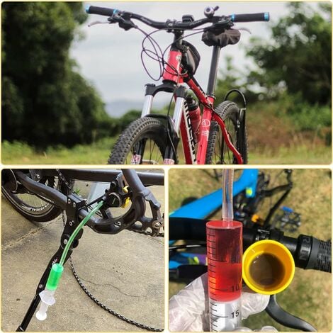 LITZEE Mechaniker-Werkzeug Fahrradbremsen-Entlüftungsset für Ez Shimano  Tektro Magura Professionelle hydraulische Scheibenbremse  Öl-Entlüftungswerkzeuge Werkzeugset