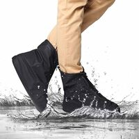 Silikon Überschuhe Wasserdichte Schuhschutz Deckt Regen Wandern Rutschfeste DE 