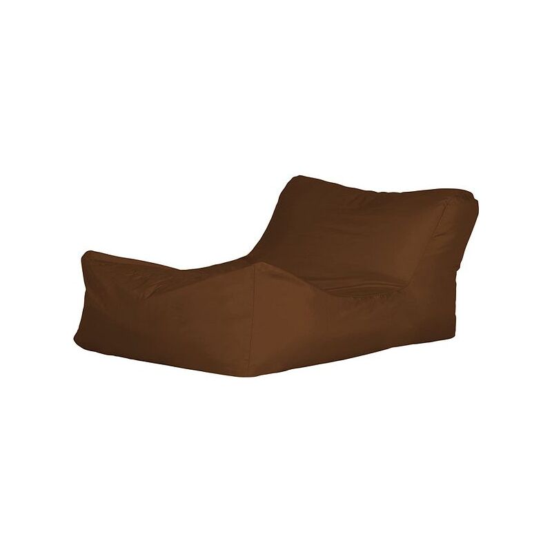 Bonkers Polyester Lounger Bean Bag Water Resistant with Foam Flakes Filling - Brown